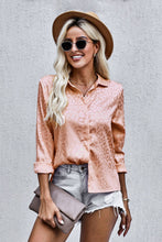 Load image into Gallery viewer, Turn-Down Collar Embossed Button Shirt
