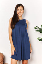 Load image into Gallery viewer, Double Take Round Neck Sleeveless Mini Dress
