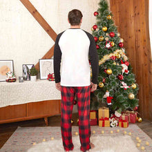 Load image into Gallery viewer, Raglan Sleeve Top and Plaid Pants Set
