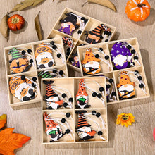 Load image into Gallery viewer, Halloween Decoration Wooden Hanging Gnome (4pcs/set)
