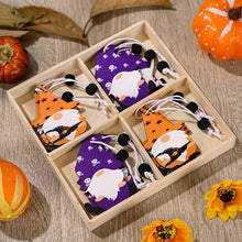 Load image into Gallery viewer, Halloween Decoration Wooden Hanging Gnome (4pcs/set)
