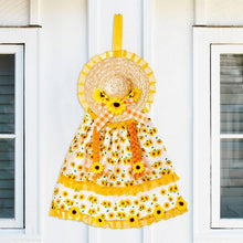 Load image into Gallery viewer, Thanksgiving Harvest Straw Hat Sunflowers Hanging Decoration
