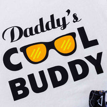 Load image into Gallery viewer, Kids DADDY'S COOL BUDDY Graphic Tee and Printed Shorts Set
