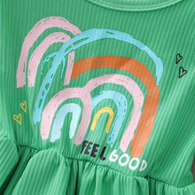 Load image into Gallery viewer, FEEL GOOD Graphic Flounce Sleeve Dress
