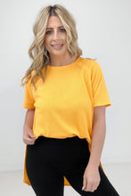 Load image into Gallery viewer, Zenana Melage Baby Waffle Short Sleeve Top
