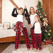 Load image into Gallery viewer, Raglan Sleeve Top and Plaid Pants Set
