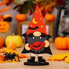 Load image into Gallery viewer, Halloween Decoration Wooden Gnome Ornaments
