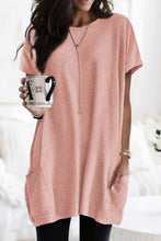 Load image into Gallery viewer, Side Pockets Short Sleeve Tunic Top
