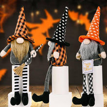 Load image into Gallery viewer, Halloween Decoration Witch Hat Gnome Ornament
