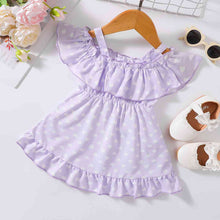 Load image into Gallery viewer, Printed Frill Trim Ruffle Hem Dress
