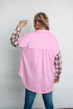 Load image into Gallery viewer, Dropped Shoulder Plaid Print Collared Neck Shirt
