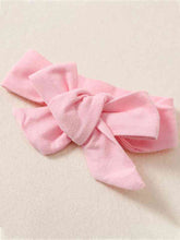 Load image into Gallery viewer, Short Sleeve Bunny Graphic Top and Bow Detail Skirt Set
