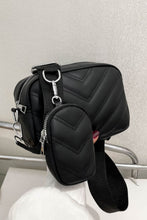 Load image into Gallery viewer, PU Leather Shoulder Bag with Small Purse

