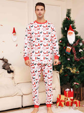 Load image into Gallery viewer, Full Size Reindeer Print Top and Pants Set
