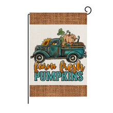 Load image into Gallery viewer, Fall Harvest Theme Printed Garden Flag
