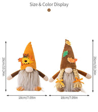 Load image into Gallery viewer, Thanksgiving Harvest Floral Luminous Gnome Ornament

