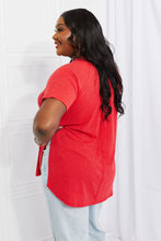 Load image into Gallery viewer, Zenana Full Size Right Away Mélange Mini Waffle Tee
