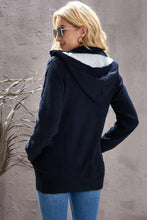 Load image into Gallery viewer, Long Sleeve Button-Up Hooded Cardigans
