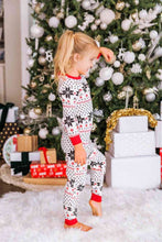Load image into Gallery viewer, Snowflake Pattern Top and Pants Set
