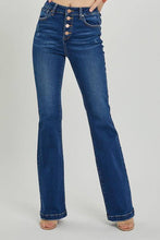 Load image into Gallery viewer, Risen High Rise Button Down Boot Cut Jeans
