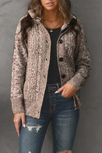 Load image into Gallery viewer, Long Sleeve Button-Up Hooded Cardigans
