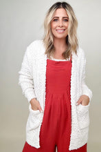 Load image into Gallery viewer, Zenana Long Sleeve Popcorn Sweater Cardigan with Pockets
