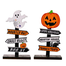 Load image into Gallery viewer, Halloween Decoration Pumpkin Letters Wooden Ornament
