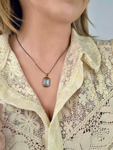 Load image into Gallery viewer, Melania Clara Rainbow Gunmetal Necklace
