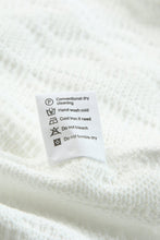 Load image into Gallery viewer, Solid Color Puffy Sleeve Textured Knit Top
