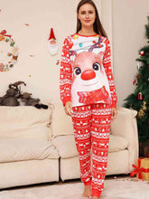 Load image into Gallery viewer, Full Size Christmas Long Sleeve Top and Pants Set
