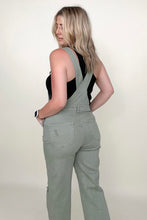 Load image into Gallery viewer, Risen High Rise Distressed Straight Overalls
