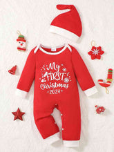 Load image into Gallery viewer, MY FIRST CHRISTMAS 2024 Graphic Jumpsuit
