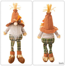 Load image into Gallery viewer, Thanksgiving Harvest Season Maple Leaf Sombrero Gnome Ornament
