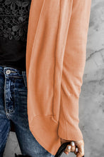 Load image into Gallery viewer, Double Take Long Sleeve Ribbed Hem Open Front Longline Cardigan
