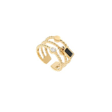 Load image into Gallery viewer, Stainless Steel Green Zirconia Stack Ring
