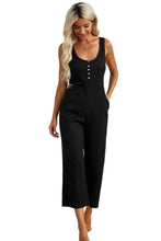 Load image into Gallery viewer, Pocketed Thermal Sleeveless Jumpsuit
