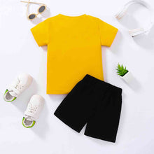 Load image into Gallery viewer, Kids IT WAS PAPA'S IDEA Graphic Tee and Shorts Set
