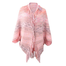 Load image into Gallery viewer, Ultra Soft Oversized Lapel Neck Batwing Sleeve Fringe Sweater Cardigan
