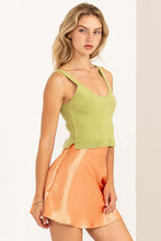 Load image into Gallery viewer, HYFVE Slit Ribbed Tank in Pale Olive
