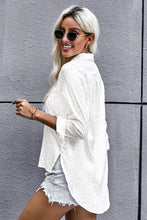 Load image into Gallery viewer, Turn-Down Collar Embossed Button Shirt
