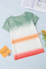 Load image into Gallery viewer, Double Take Tie-Dye V-Neck Short Sleeve Tee
