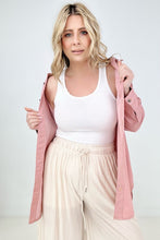 Load image into Gallery viewer, Easel "Twisted Tunic" Solid Button Down Tunic Shirt
