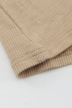 Load image into Gallery viewer, Crewneck Buttons Ribbed Knit Long Sleeve Top
