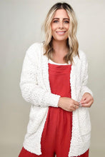 Load image into Gallery viewer, Zenana Long Sleeve Popcorn Sweater Cardigan with Pockets
