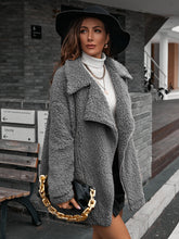 Load image into Gallery viewer, Double Take Zip-Up Collared Teddy Jacket
