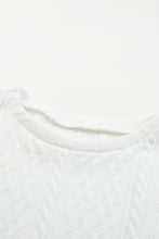 Load image into Gallery viewer, Solid Color Puffy Sleeve Textured Knit Top
