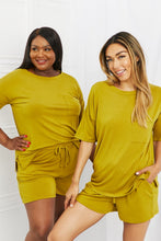 Load image into Gallery viewer, Zenana In The Moment Full Size Lounge Set in Olive Mustard
