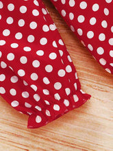 Load image into Gallery viewer, Round Neck Number One Graphic T-shirt and Polka Dot Pants Set
