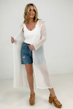 Load image into Gallery viewer, Zenana "Eden" Mesh Long Sleeve Duster Kimono
