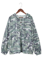 Load image into Gallery viewer, Long Sleeve Camo Print Oversize Hoodie

